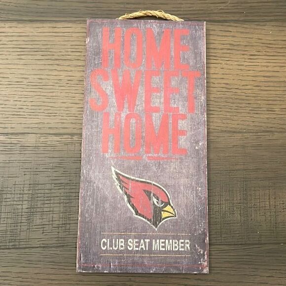 NFL arizona cardinals distressed wooden sign - Picture 1 of 5